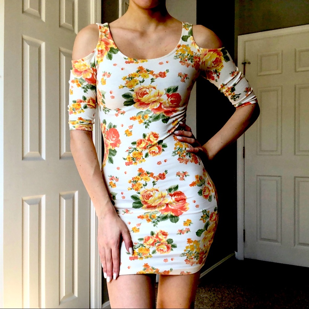 Floral bodycon dress